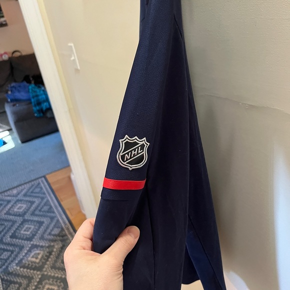 Adidas Navy Blue New York Rangers Pullover - Picture 4 of 5